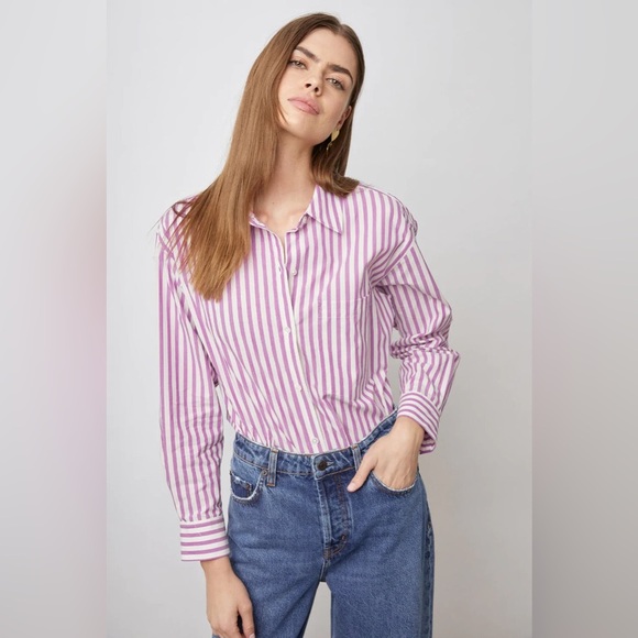 Rails Arlo Button Down Shirt Cali Stripe Long Sleeve Small Collared - Picture 5 of 10